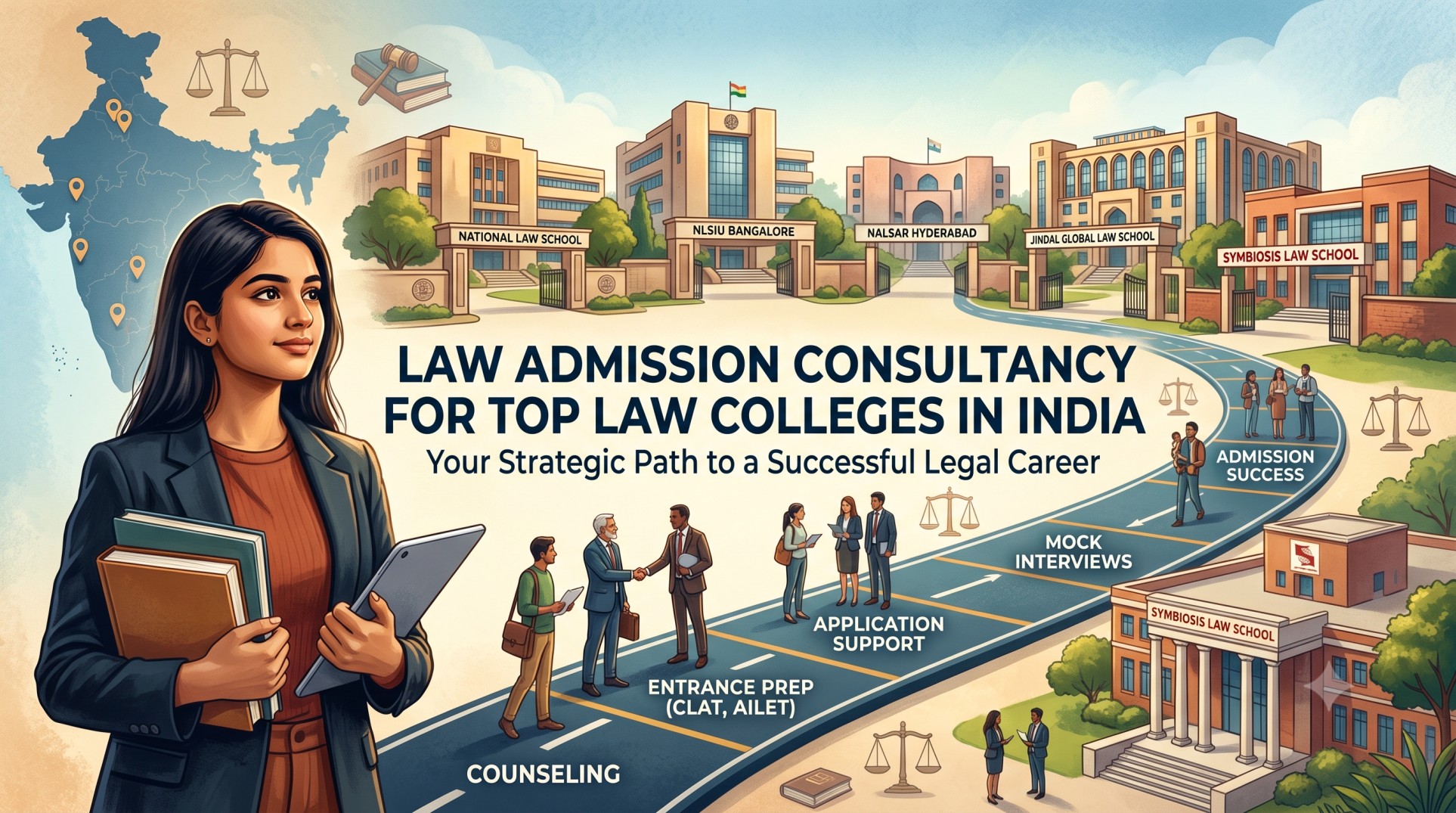 Law Admission Consultancy for Top Law Colleges in India